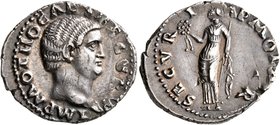 Otho, 69. Denarius (Silver, 21 mm, 3.55 g, 7 h), Rome, 15 January-16 April 69. IMP M OTHO CAES[AR AVG TR P] Bare head of Otho to right. Rev. SECVRI[TA...