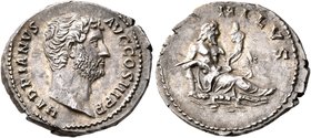 Hadrian, 117-138. Denarius (Silver, 19 mm, 3.43 g, 7 h), Rome, 134-138. HADRIANVS AVG COS III P P Bare head of Hadrian to right. Rev. NILVS Nilus recl...