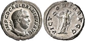 Balbinus, 238. Denarius (Silver, 20 mm, 2.89 g, 6 h), Rome, circa April-June 238. IMP C D CAEL BALBINVS AVG Laureate, draped and cuirassed bust of Bal...