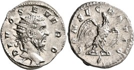 Trajan Decius, 249-251. Antoninianus (Silver, 22 mm, 4.10 g, 7 h), commemorative issue for Divus Septimius Severus (died 211), Rome, mid 251. DIVO SEV...