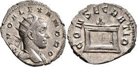 Trajan Decius, 249-251. Antoninianus (Silver, 22 mm, 3.67 g, 10 h), commemorative issue for Divus Severus Alexander (died 235). DIVO ALEXANDRO Radiate...