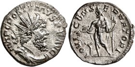 Postumus, Romano-Gallic Emperor, 260-269. Antoninianus (Billon, 21 mm, 3.48 g, 7 h), Cologne, first half of 268. IMP C POSTVMVS P F AVG Radiate, drape...