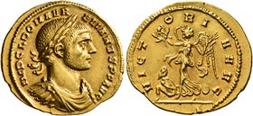 Aurelian, 270-275. Aureus (Gold, 21 mm, 4.24 g, 12 h), Mediolanum, mid to end 272. IMP C L DOM AVRELIANVS P F AVG Laureate, draped and cuirassed bust ...