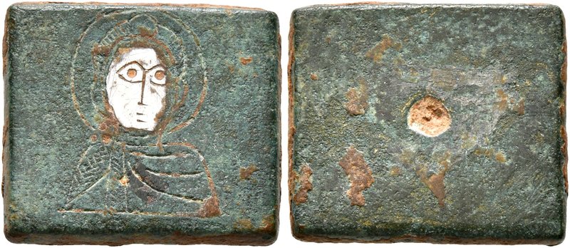 Byzantine Weights, Circa 4th-5th centuries. Weight of 1 Nomisma (Bronze, 13x15 m...