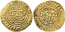CRUSADERS. County of Tripoli. Bohémond IV of Antioch to Bohémond VII, 1187-1287. Bezant (Gold, 22 mm, 3.54 g, 11 h), imitating a dinar of the Fatimid ...