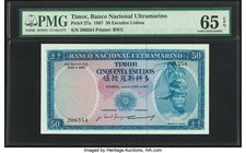 Timor Banco Nacional Ultramarino 50 Escudos 24.10.1967 Pick 27a PMG Gem Uncirculated 65 EPQ. 

HID09801242017