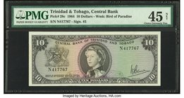 Trinidad And Tobago Central Bank of Trinidad and Tobago 10 Dollars 1964 Pick 28c PMG Choice Extremely Fine 45 Net. Minor foreign substance.

HID098012...