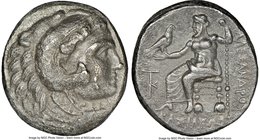 MACEDONIAN KINGDOM. Alexander III the Great (336-323 BC). AR tetradrachm (24mm, 12h). NGC VF. Late lifetime-early posthumous issue of Cyprus, Citium, ...