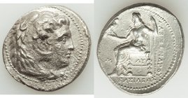 MACEDONIAN KINGDOM. Alexander III the Great (336-323 BC). AR tetradrachm (28mm, 16.47 gm, 9h). Choice VF, Fine Style, porosity. Late lifetime-early po...