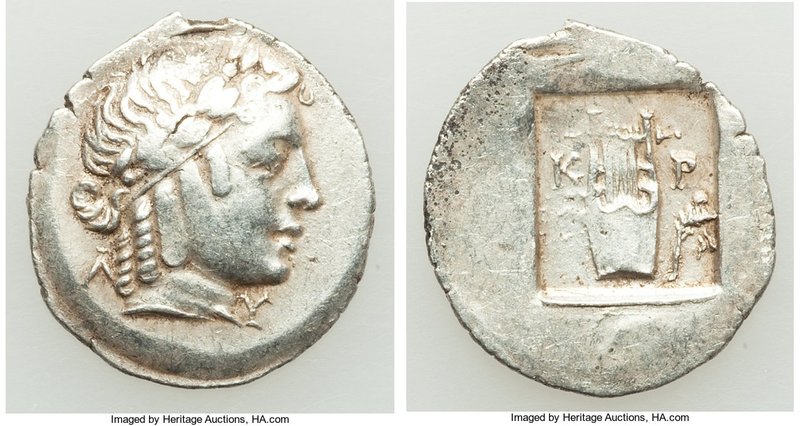 LYCIAN LEAGUE. Cragus. Ca. 1st century BC. AR hemidrachm (18mm, 1.86 gm, 1h). XF...