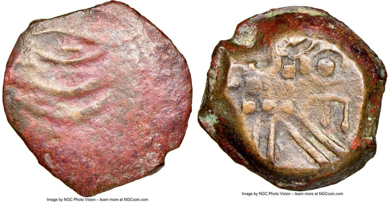 ARABIA. Lihyan. Ca. 2nd-1st centuries BC. AE drachm (17mm, 9h). NGC Choice Fine....