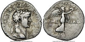 CAPPADOCIA. Caesarea. Nero (AD 54-38). AR hemidrachm (15mm, 1.23 gm, 12h). NGC Choice Fine 4/5 - 3/5. Ca. AD 59-60, celebrating Corbulo's Armenian con...