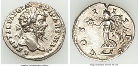 Septimius Severus (AD 193-211). AR denarius (19mm, 3.10 gm, 1h). Choice XF. Laodicea ad Mare, AD 198-202. L SEPT SEV AVG IM-P XI PART MAX, laureate he...