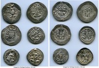 ANCIENT LOTS. Oriental. Sasanian Kingdom. Lot of six (6) AR drachms. VF-XF. Includes: Various rulers, dates and mints. Six (6) coins in lot. SOLD AS I...