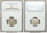 Christian V 8 Skilling 1695-PI AU58 NGC, Copenhagen mint, KM465. Lustrous and choice with exception strike. 

HID09801242017