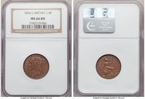 Victoria Farthing 1854 MS66 Brown NGC, KM725. Chestnut brown with fully struck on both sides. 

HID09801242017