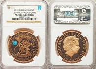 Elizabeth II gold Proof 5 Pounds 2010 PR70 Ultra Cameo NGC, KM1139b. Countdown to Olympics issue. Runners. AGW 1.1771 oz. 

HID09801242017