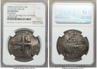 Republic Counterstamped 8 Reales ND (1839) VG Details (Plugged) NGC, KM111.1. 26.54gm. C/S (VF Standard). Type II C/S on Peru 8 Reales dated 172x. 

H...