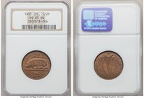 Free State 1/2 Penny 1935 MS65 Brown NGC, KM2. 

HID09801242017
