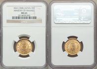 Meiji gold 10 Yen Year 41 (1908) MS63 NGC, KM-Y33. Fully lustrous and boldly struck. 

HID09801242017