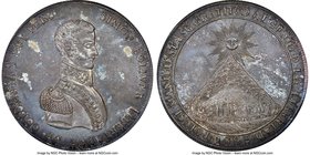 Republic silver "Mountain of Potosi" Medal 1825 MS62 NGC, Fonrobert-9466. 42mm. Mislabeled on the holder as Fonrobert-9446. We note that this lot has ...