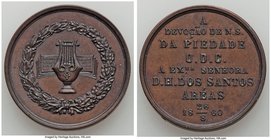 10-Piece Lot of Uncertified Assorted Medals, 1) "Devocão de N.S. DA Piedade D. H. Dos Santos Aréas" Medal 1860, Meili-189. 2) "Prize Mining Exhibiti...