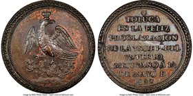 Augustin I Iturbide copper Toluca Proclamation Medal 1822 MS63 Brown NGC, Grove-52b. 39mm. From the Dresden Collection of Hispanic and Brazilian Procl...