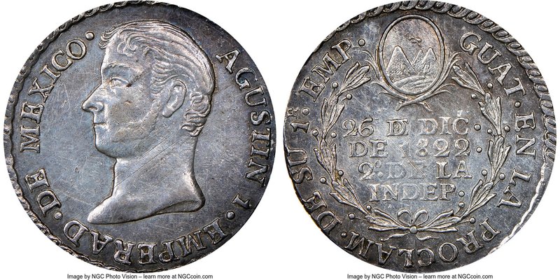 Augustin I Iturbide silver Guatemala Proclamation Medal 1822 MS62 NGC, Grove-34a...