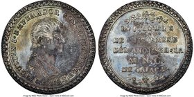 Augustin I Iturbide silver Oaxaca Proclamation Medal 1822 MS62 NGC, Grove-39a. 27mm. From the Dresden Collection of Hispanic and Brazilian Proclamatio...