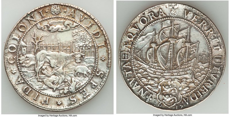 West Friesland. Provincial silver "Trade & Agriculture" Medal 1617 XF (Altered S...