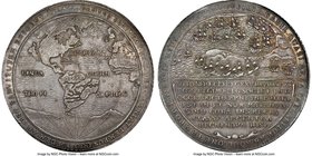 "Bay of Matanza" silver Medal 1628 AU58 NGC, Fonrobert-7742 (under Cuba), Betts-23 (same), VC-23. 65mm. 83.40gm. Commemorating the capture of the Span...