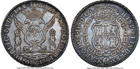 Charles IV silver Proclamation Medal 1789 AU58 NGC, Fonrobert-8942. 36mm. From the Dresden Collection of Hispanic and Brazilian Proclamation Medals

H...