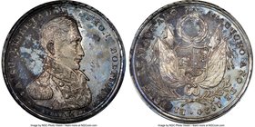 Republic silver "Battle of Ayacucho" Medal 1824 MS62 NGC, Fonrobert-9178. 32mm. From the Dresden Collection of Hispanic and Brazilian Proclamation Med...