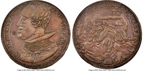 Philip IV bronze "Bay of All Saints Victory" Medal 1631 XF45 Brown NGC, Van Loon-II-192. 30mm. From the Dresden Collection of Hispanic and Brazilian P...