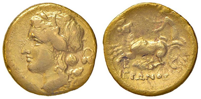 GRECHE - SICILIA - Siracusa - Gerone II (274-216 a.C.) - 60 Litre - Testa di Per...