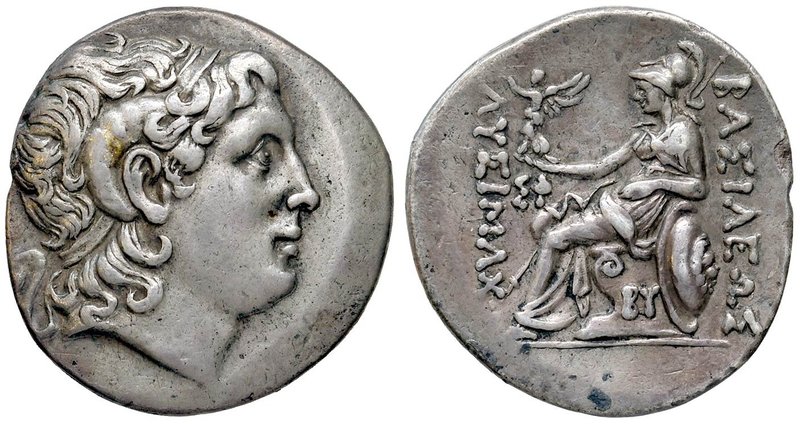 GRECHE - RE DI TRACIA - Lisimaco (323-281 a.C.) - Tetradracma - Testa laureata a...