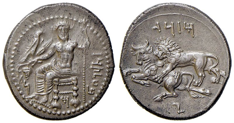 GRECHE - CILICIA - Tarso - Mazaios (361-334 a.C.) - Statere - Baaltar seduto a s...
