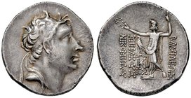 GRECHE - RE DI BITINIA - Nicomede II, Epifane (139-128 a.C.) - Tetradracma - Testa diademata a d. /R Zeus stante a s. con corona e scettro, a s. aquil...
