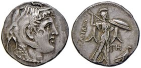 GRECHE - RE TOLEMAICI - Tolomeo I, Soter (305-283 a.C.) - Tetradracma - Testa di Alessandro III a d. /R Atena andante a d. con lancia e scudo; davanti...