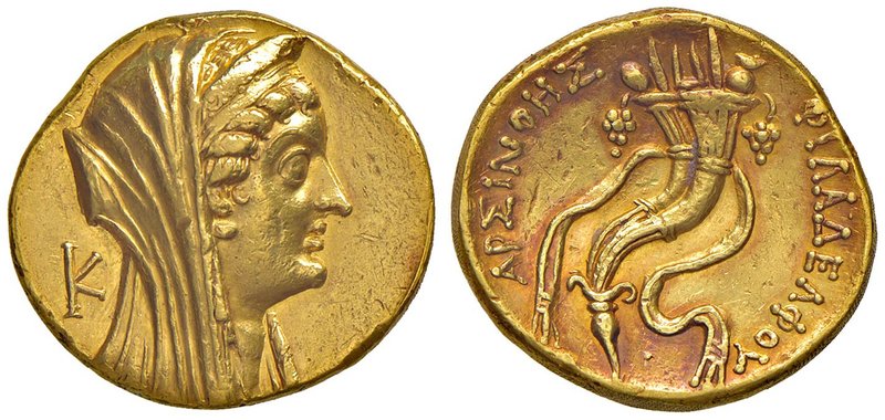 GRECHE - RE TOLEMAICI - Arsinoe II, Filadelfo (270-268 a.C.) - Octadracma - Bust...