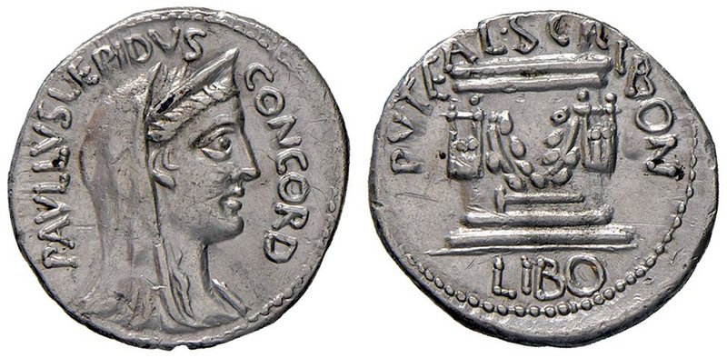 ROMANE REPUBBLICANE - AEMILIA - L. Aemilius Lepidus Paullus e L. Scribonius Libo...