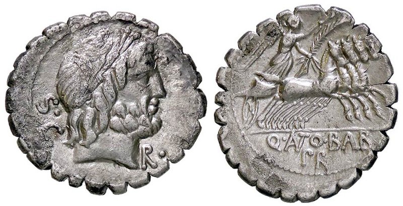ROMANE REPUBBLICANE - ANTONIA - Q. Antonius Balbus (83-82 a.C.) - Denario serrat...
