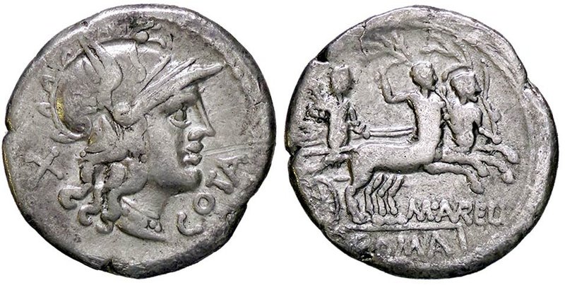 ROMANE REPUBBLICANE - AURELIA - Marcus Aurelius Cotta (139 a.C.) - Denario - Tes...