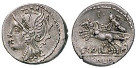 ROMANE REPUBBLICANE - COELIA - C. Coelius Caldus (104 a.C.) - Denario - Testa di Roma a s. /R La Vittoria su biga verso s. B. 2; Cr. 318/1a (AG g. 3,8...