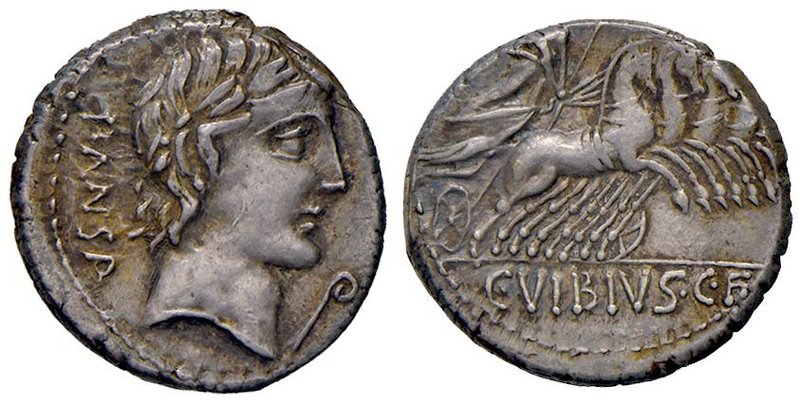 ROMANE REPUBBLICANE - VIBIA - C. Vibius C. F. Pansa (90 a.C.) - Denario - Testa ...