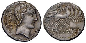 ROMANE REPUBBLICANE - VIBIA - C. Vibius C. F. Pansa (90 a.C.) - Denario - Testa piccola di Apollo a d. /R Pallade su quadriga verso d. con scettro e u...