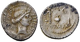 ROMANE IMPERIALI - Giulio Cesare († 44 a.C.) - Denario - Testa di Cerere a d. /R Strumenti sacrificali B. 16; Cr. 467/1 (AG g. 3,54)
BB+/BB