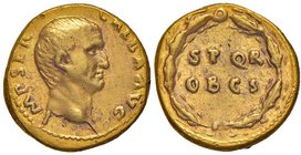ROMANE IMPERIALI - Galba (68-69) - Aureo - Testa a d. /R S P Q R OB C S entro corona C. 286 (150 Fr.); RIC 241 (AU g. 7,27)
BB+