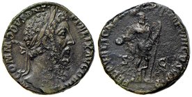 ROMANE IMPERIALI - Commodo (177-192) - Sesterzio - Busto laureato a d. /R La Felicità stante a s. con scettro e patera C. 123 (AE g. 22,67)
BB+
