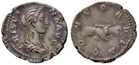 ROMANE IMPERIALI - Crispina (moglie di Commodo) - Denario - Busto drappeggiato a d. /R Mani congiunte C. 8; RIC 279 (AG g. 3,31)
SPL+